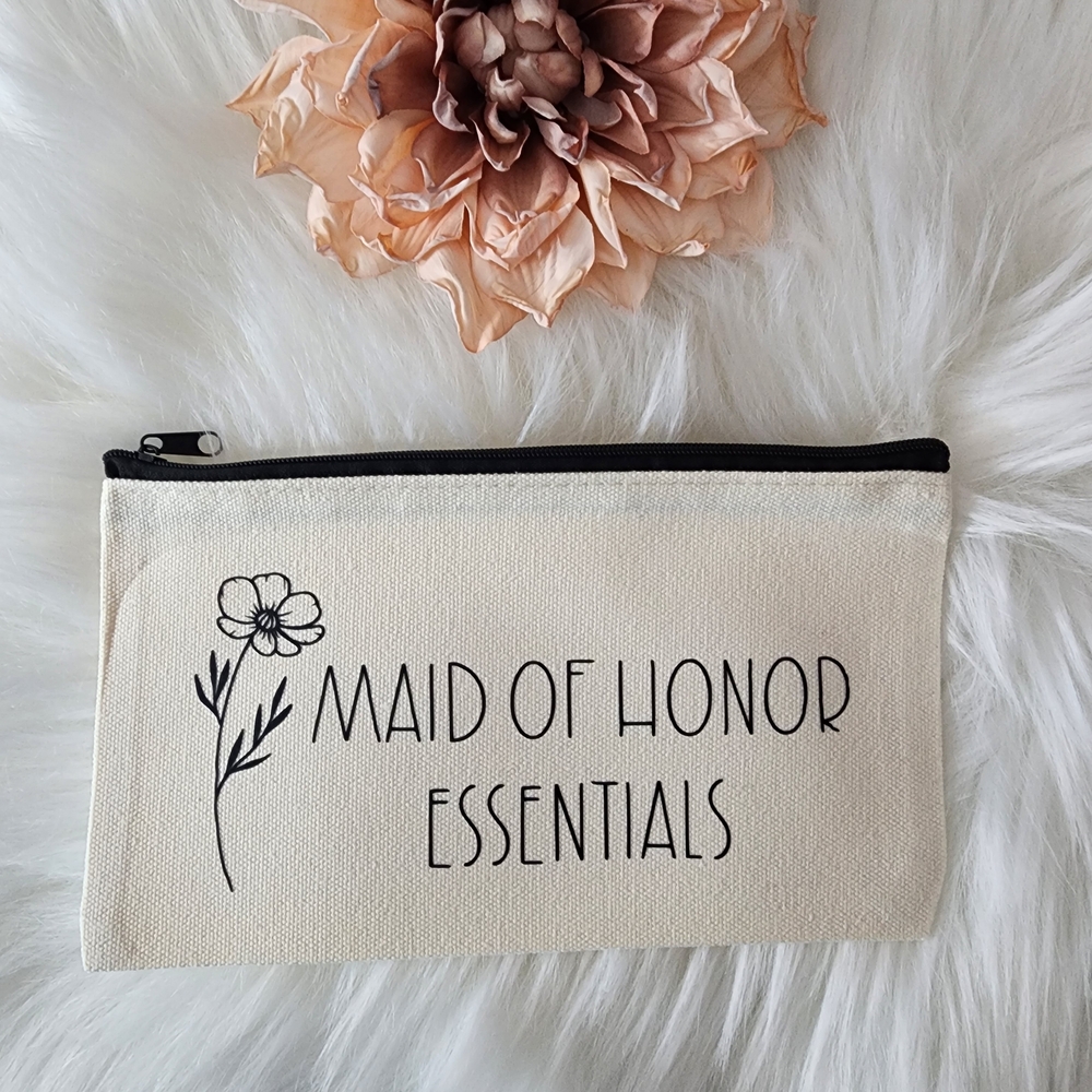 Bridal Party Essentials Pouches Set Of 3 - Picture 5 of 7